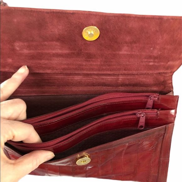 EEL Skin clutch 6x9 inches - Picture 1 of 12